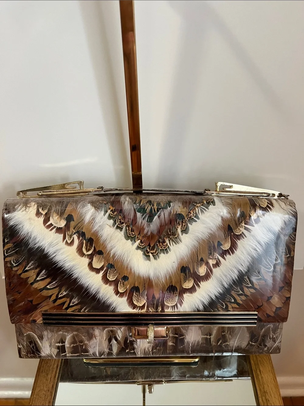 Vintage 1960’s Feather Handbag